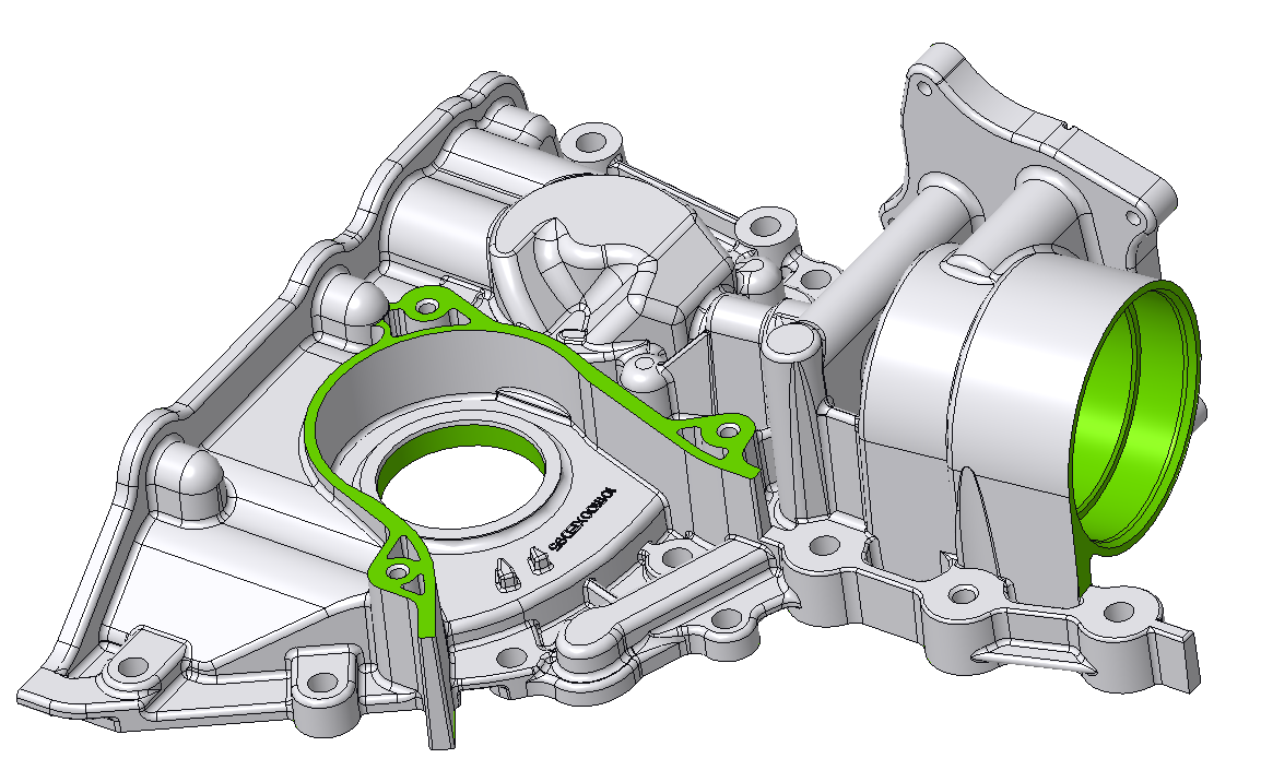  皮卡车机油泵体